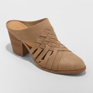 Aiden Huarache Heeled Mules- Universal Thread